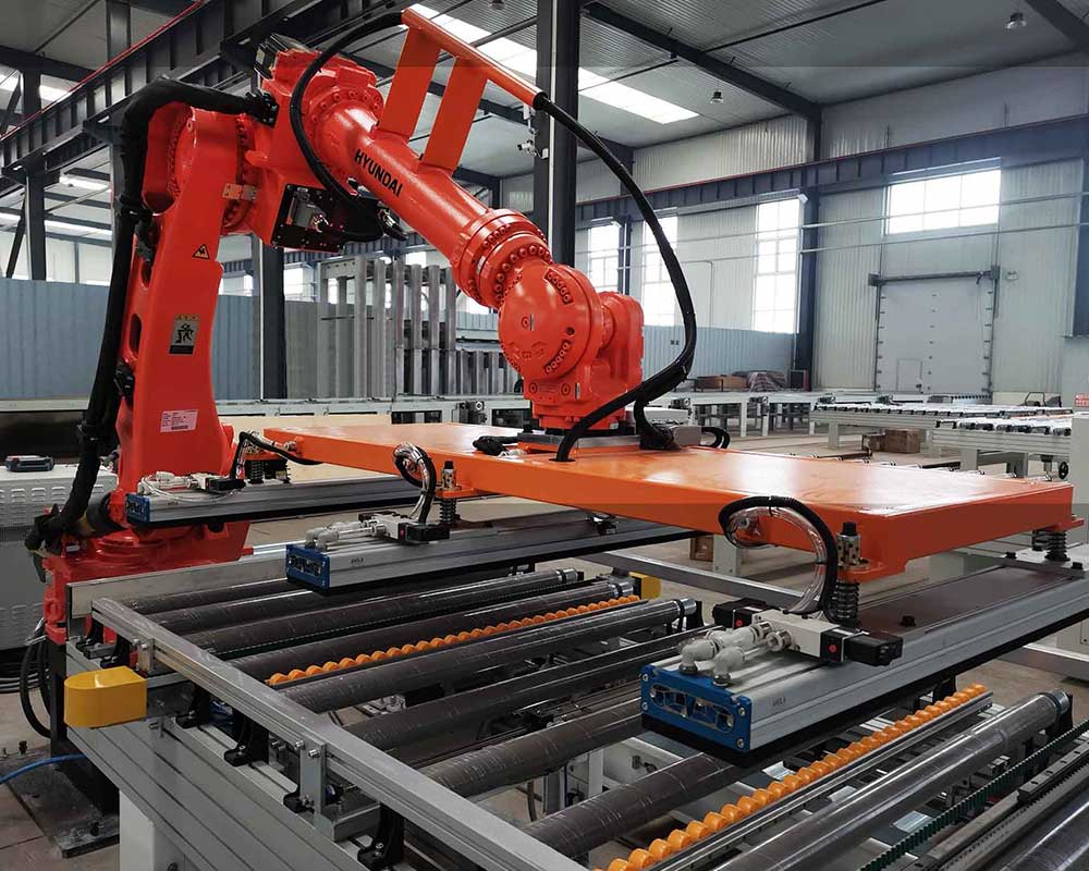 機器人六面鉆兩機聯線